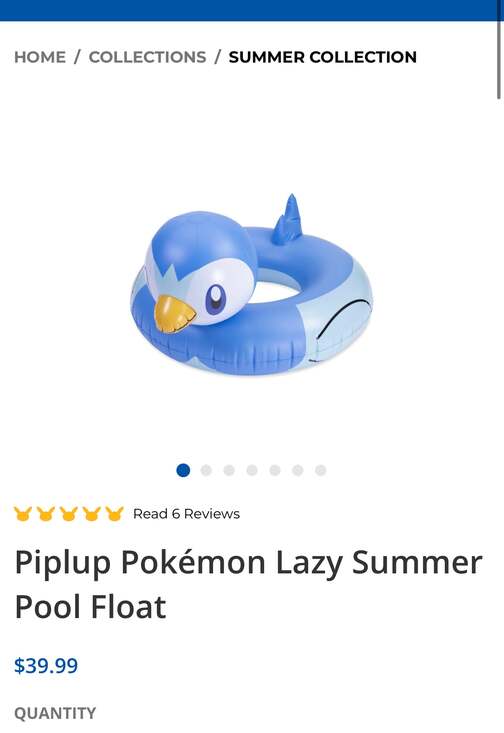 Pokémon Center Piplup Pool Float - New In Box Sealed - Picture 5 of 6